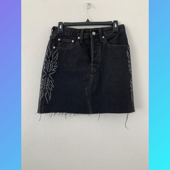 Levi's Decosrtructed Skirt - full metal - Picture 8 of 10